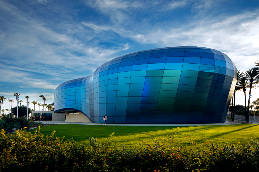 Pacific Visions building with grass